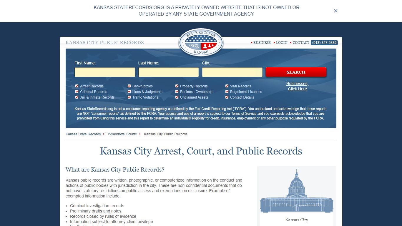 Kansas City Arrest, Court, and Public Records